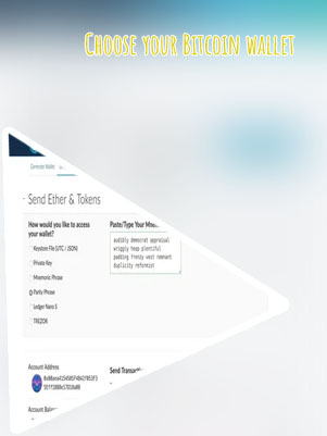 Create bitcoin account